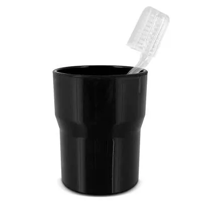 Vaso cepillo de dientes. Color negro