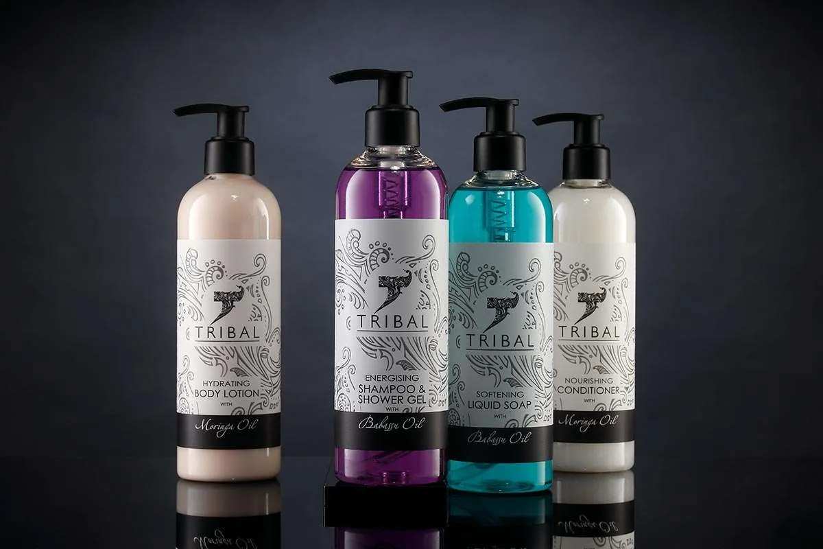 Dispensadores colección Tribal. Hotel Amenities