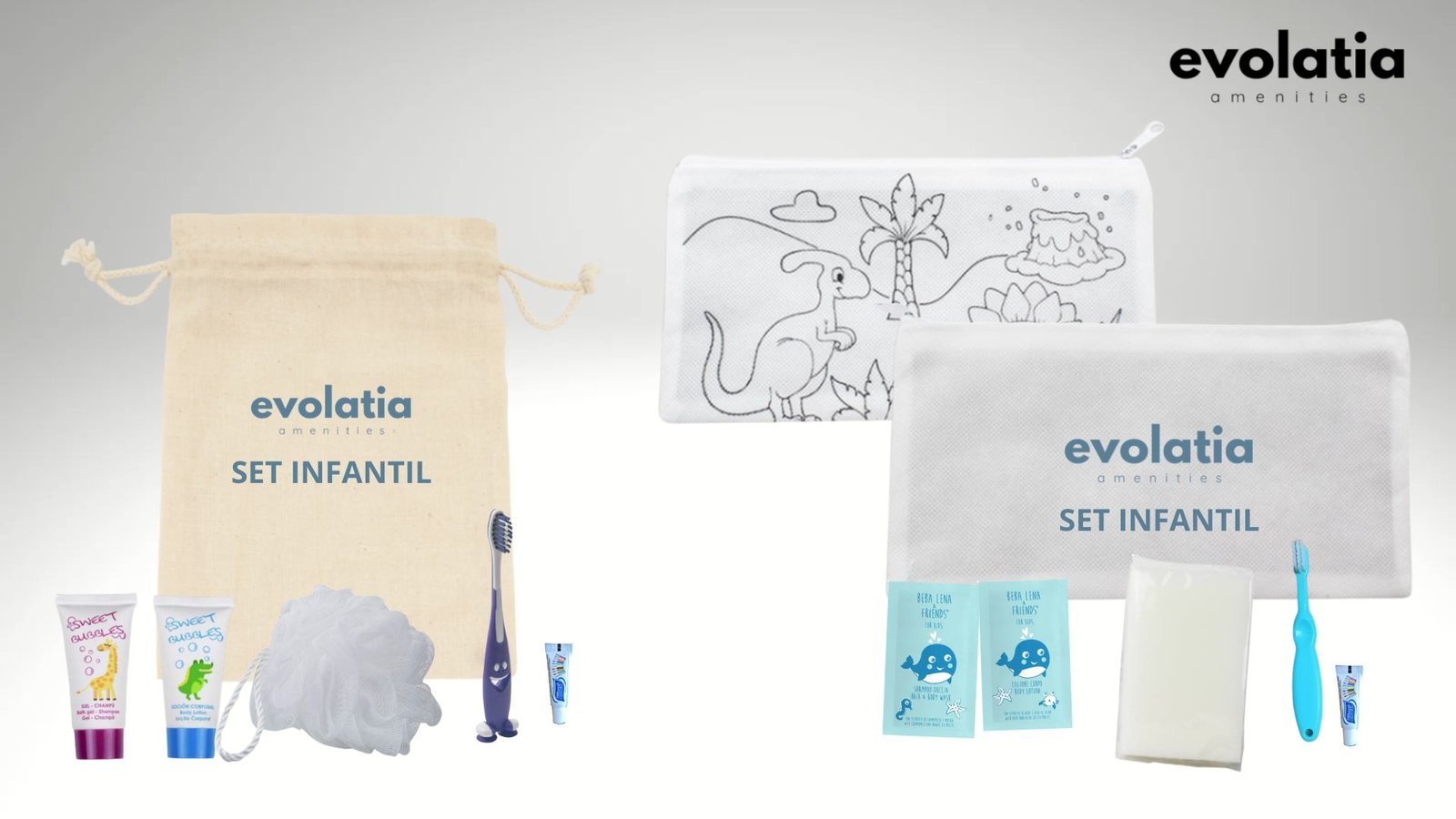 kits de aseo infantiles