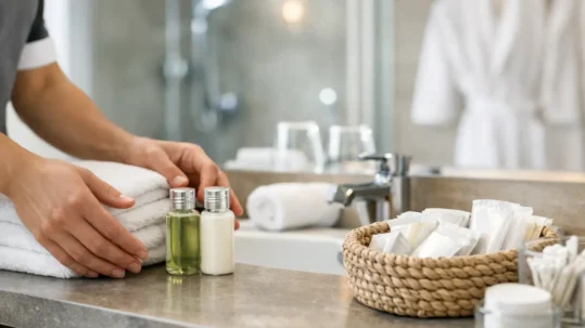 Frecuencia de reposición de baño en hoteles