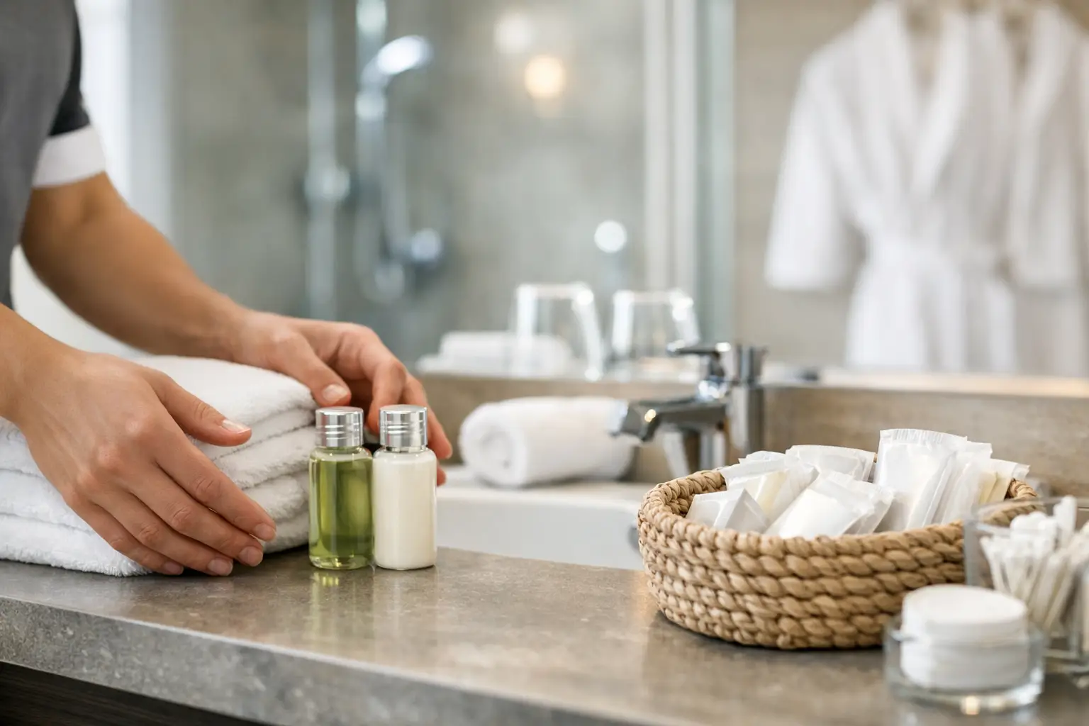 Frecuencia de reposición de baño en hoteles