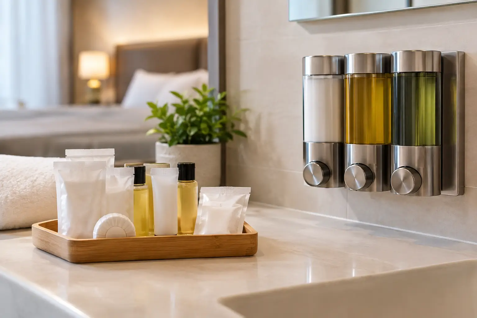 Formatos monodosis frente a dispensadores en hoteles